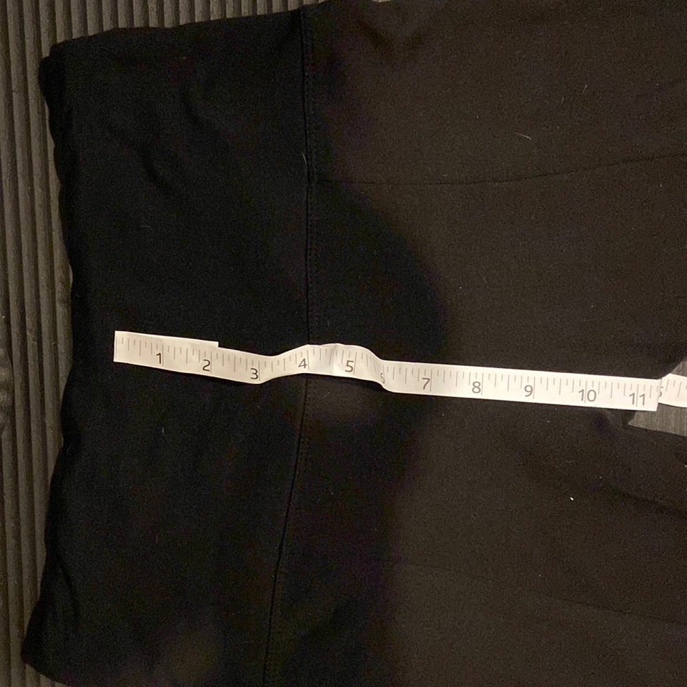 Black slit flare leggings soft no pilling or stretching- stretchy material